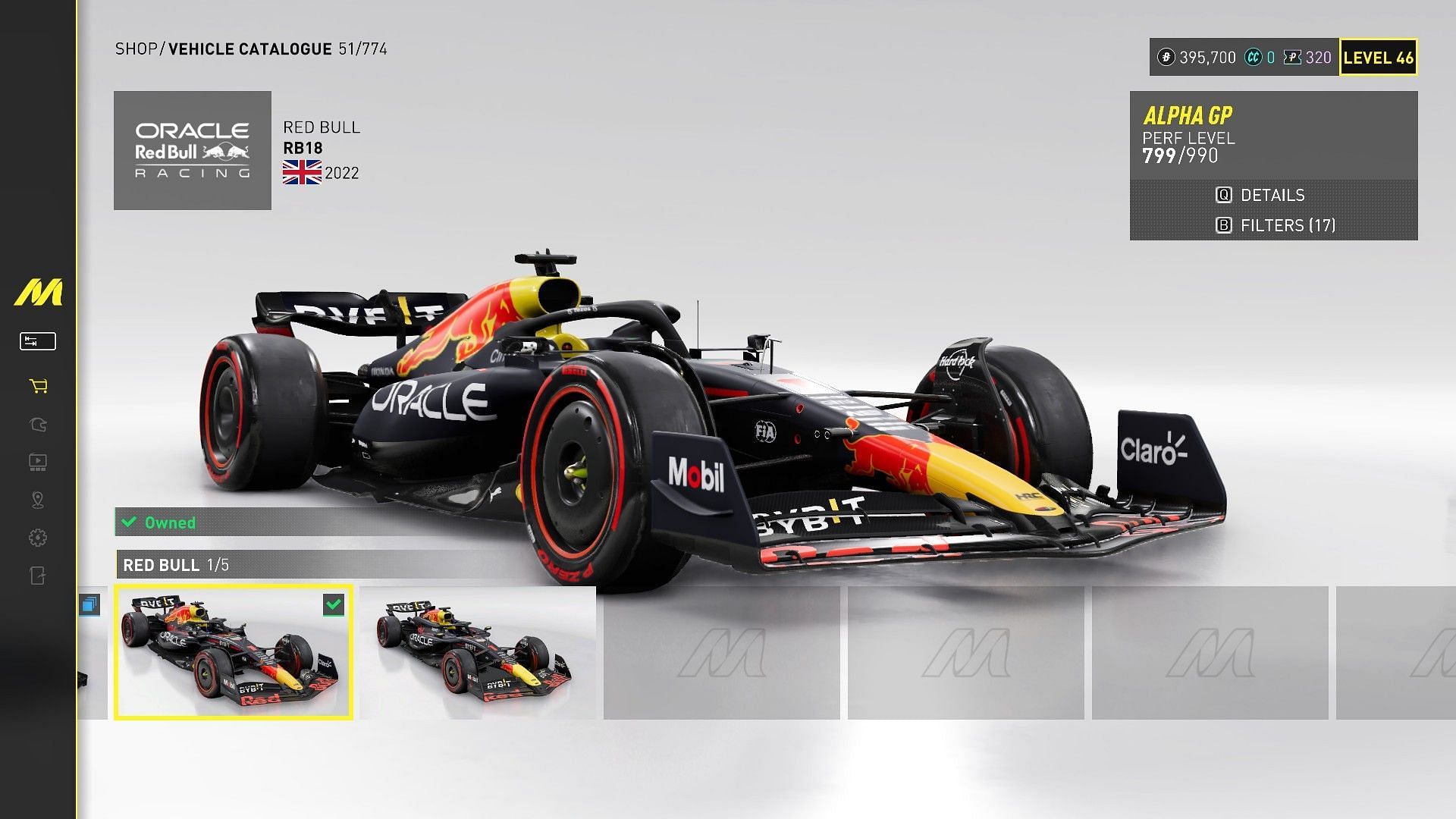 Red Bull RB18 (Image via SK Gaming || Ubisoft)
